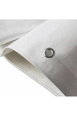 5 mt X 65 cm Beyaz Renk Balkon Demiri Brandası Gölgelik Çadırı Su Geçirmez