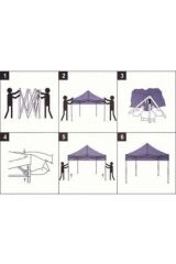 TURUNCU 3x3 PORTATİF 1.SINIF KOLAYKURULUM ÇARDAK TENTE GAZEBO