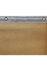 KREM 1x6mt Gölgelik File %95 Lik Gölgelik Kumaş Kolonlu Kuş Gözlü Çit Brandası