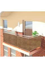 Çadırland-1 X 5mt 10luk BALKON Jüt Kumaş Sık Dokuma Kenarları dikili-kuş gözlü