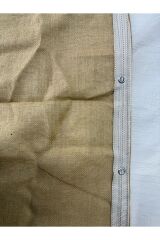 2 X 3mt 10luk Jüt Kumaş Sık Dokuma Kenarları dikili-kuş gözlü