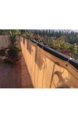 KREM 1,5mt x 3mt Gölgelik File %95 Lik Gölgelik Kumaş Kolonlu Kuş Gözlü