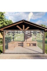 100cmX200Cm Su Geçirmez Şeffaf Branda Kış Bahçesi,Kamelya,Hobi Bahçesi,Balkon Brandası