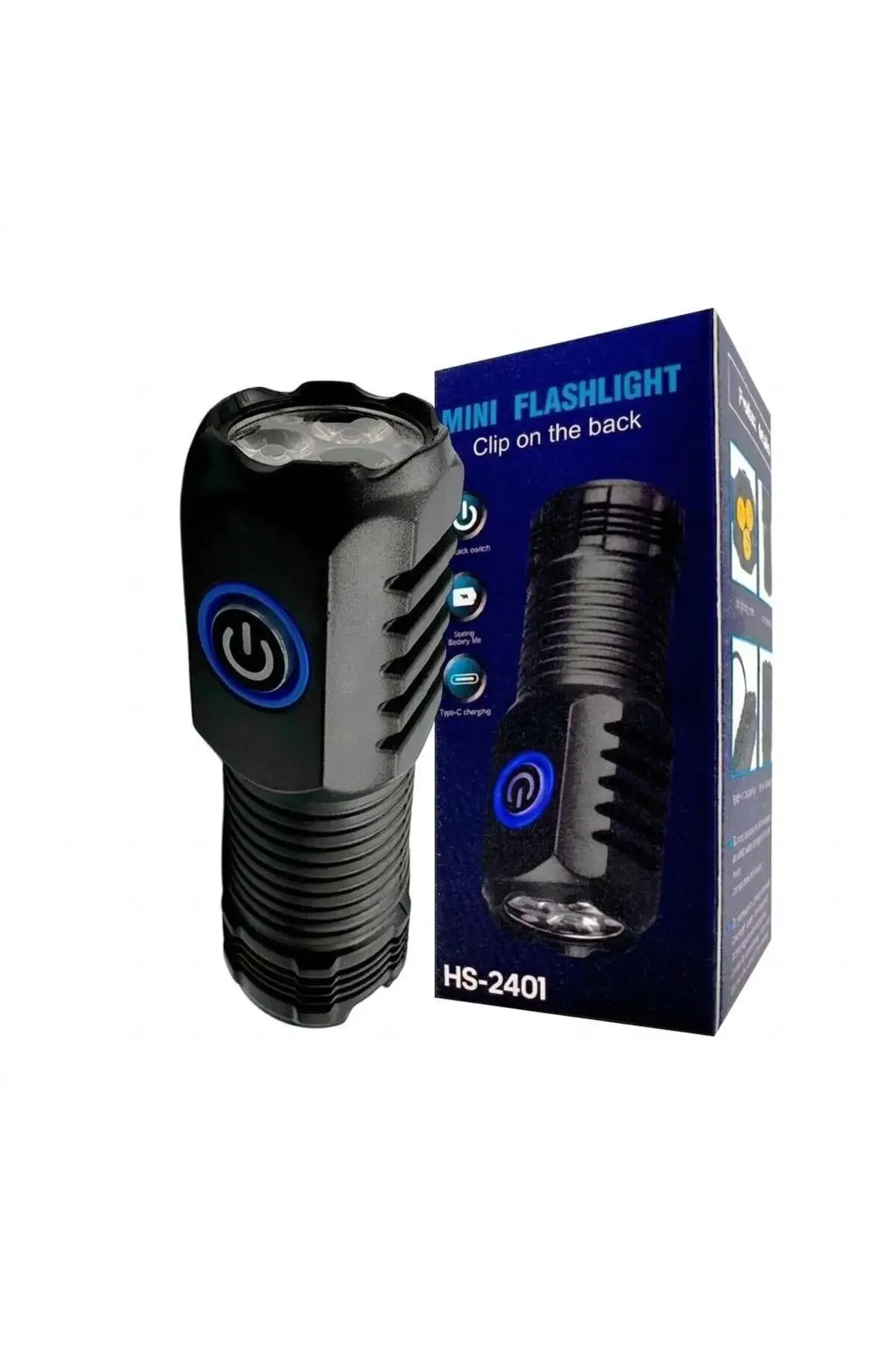 HS2401 MİNİ LED EL FENERİ-USB ŞARJ EDİLEBİLİR TASARIM