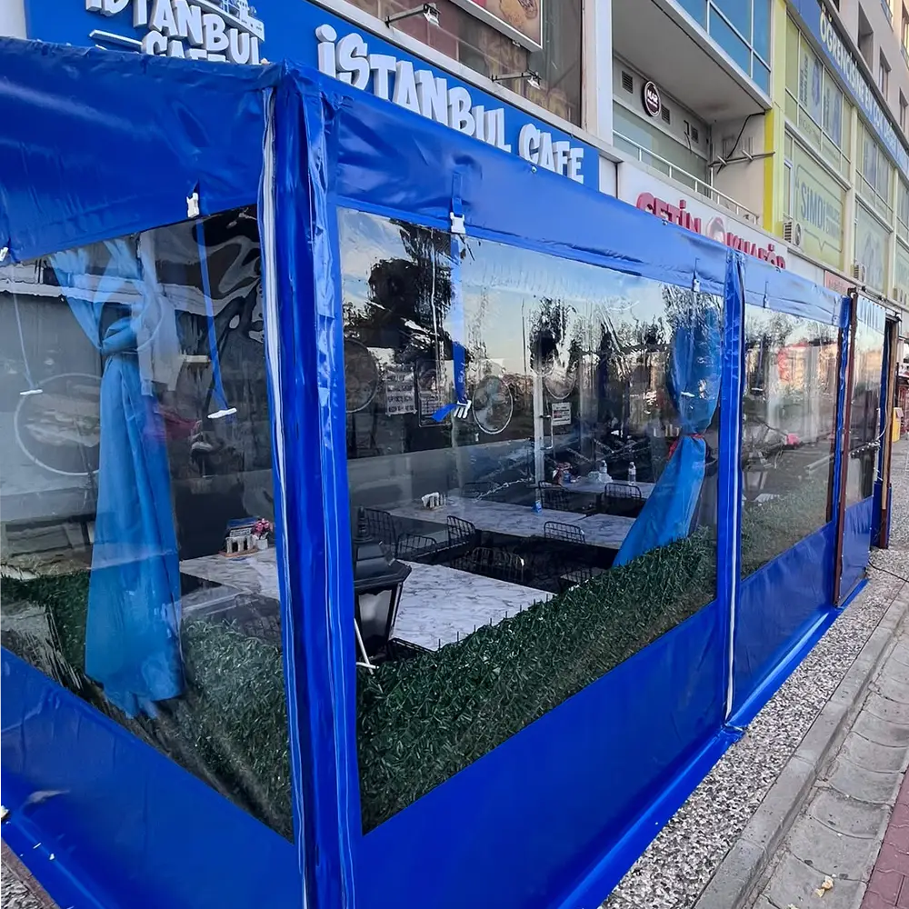 100cmX200Cm Su Geçirmez Şeffaf Branda Kış Bahçesi,Kamelya,Hobi Bahçesi,Balkon Brandası