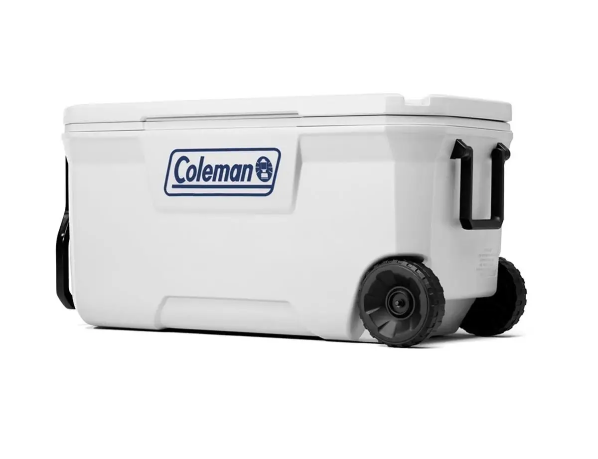 Coleman Xtreme Wheeled 100 QT Tekerlekli Soğutucu Marine Buzluk 94.6 Lt - BEYAZ