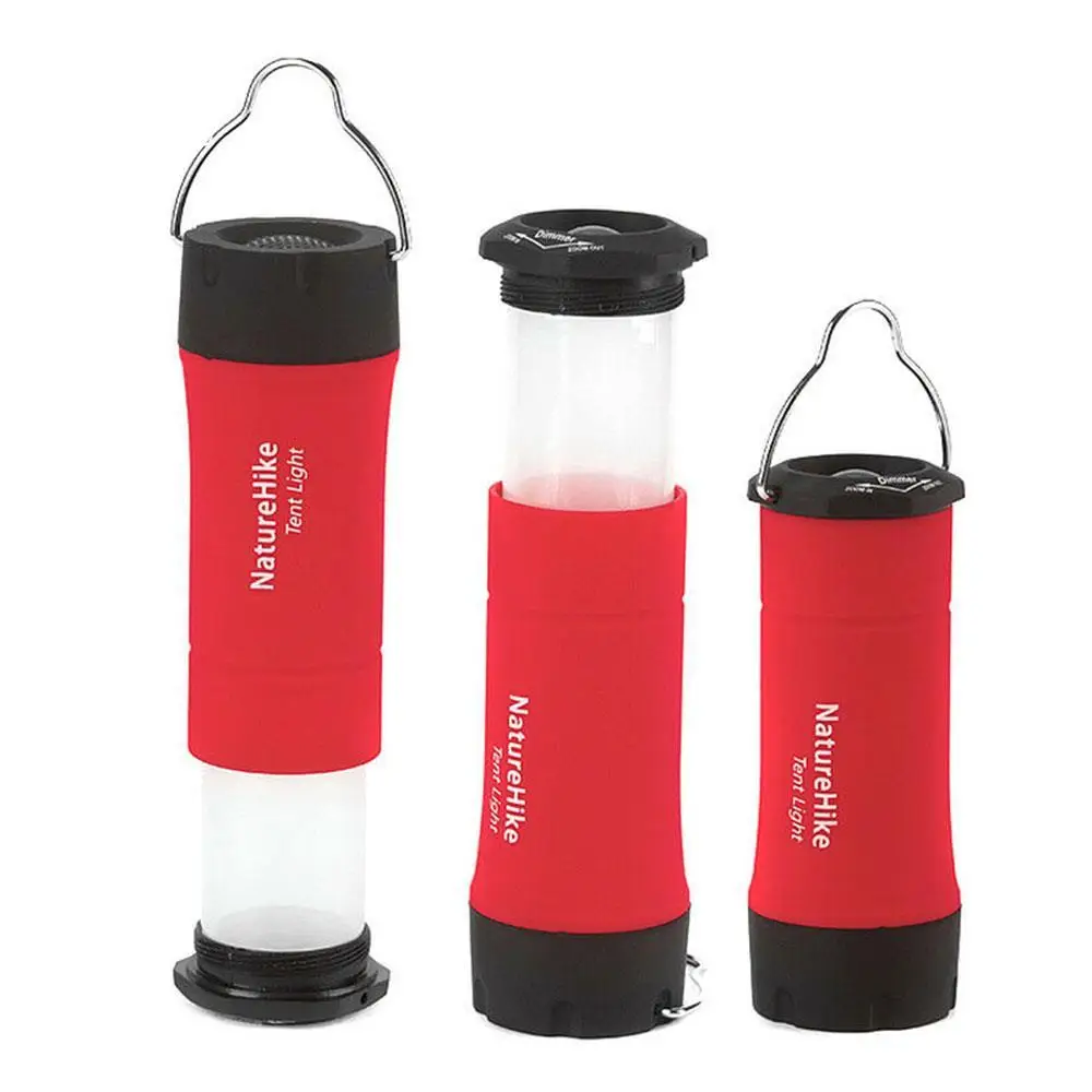 Naturehike 3IN1 MultiFonksiyonel LED Kamp Lambası - KIRMIZI